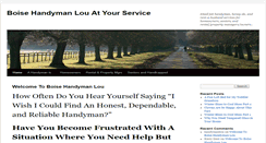 Desktop Screenshot of boisehandymanlou.com